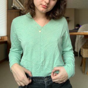 Vintage cashmere mint green sweater